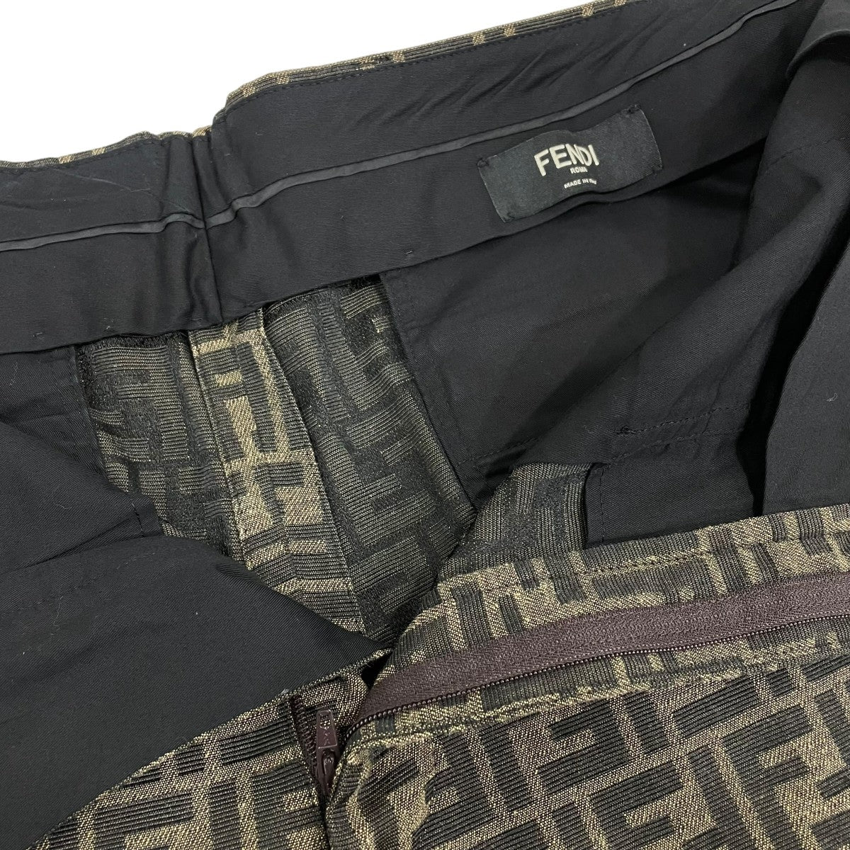 FENDI ズッカ柄ハーフパンツFB0521 A6WJ 古着・中古-3枚目のアイテム画像