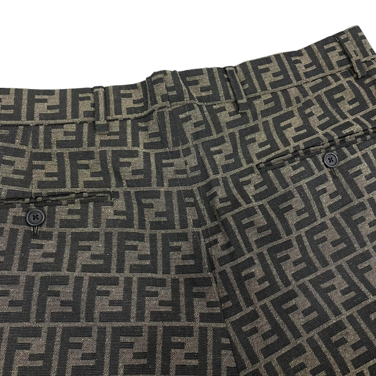 FENDI ズッカ柄ハーフパンツFB0521 A6WJ 古着・中古-4枚目のアイテム画像