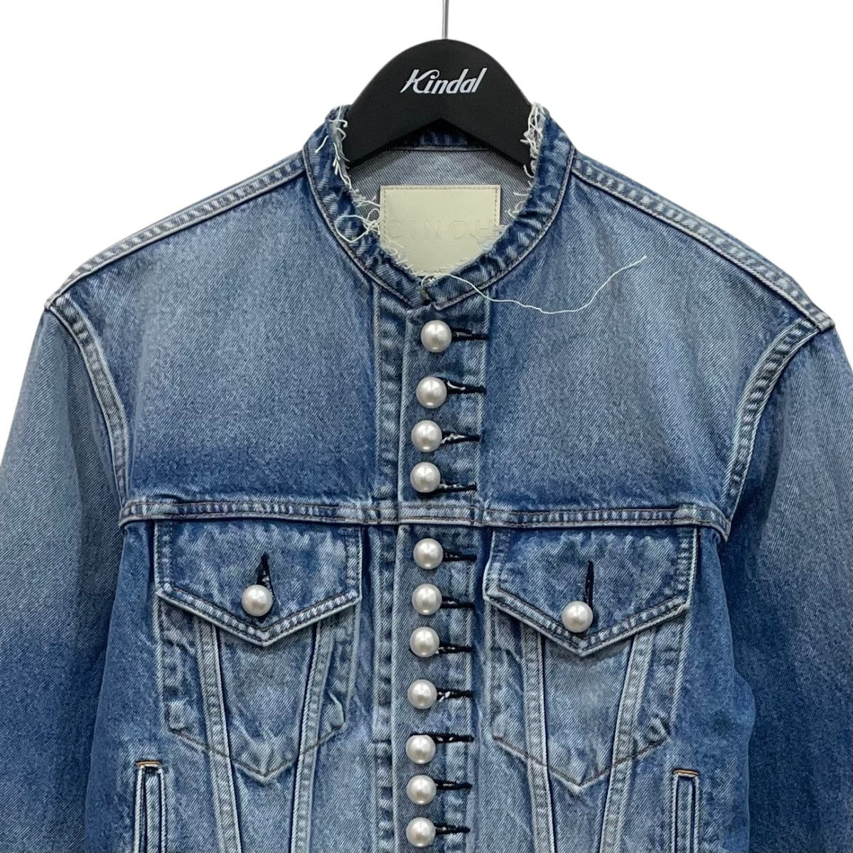 CINOH(チノ) デニムパールボタンジャケット 25WJK003 25WJK003 ブルー