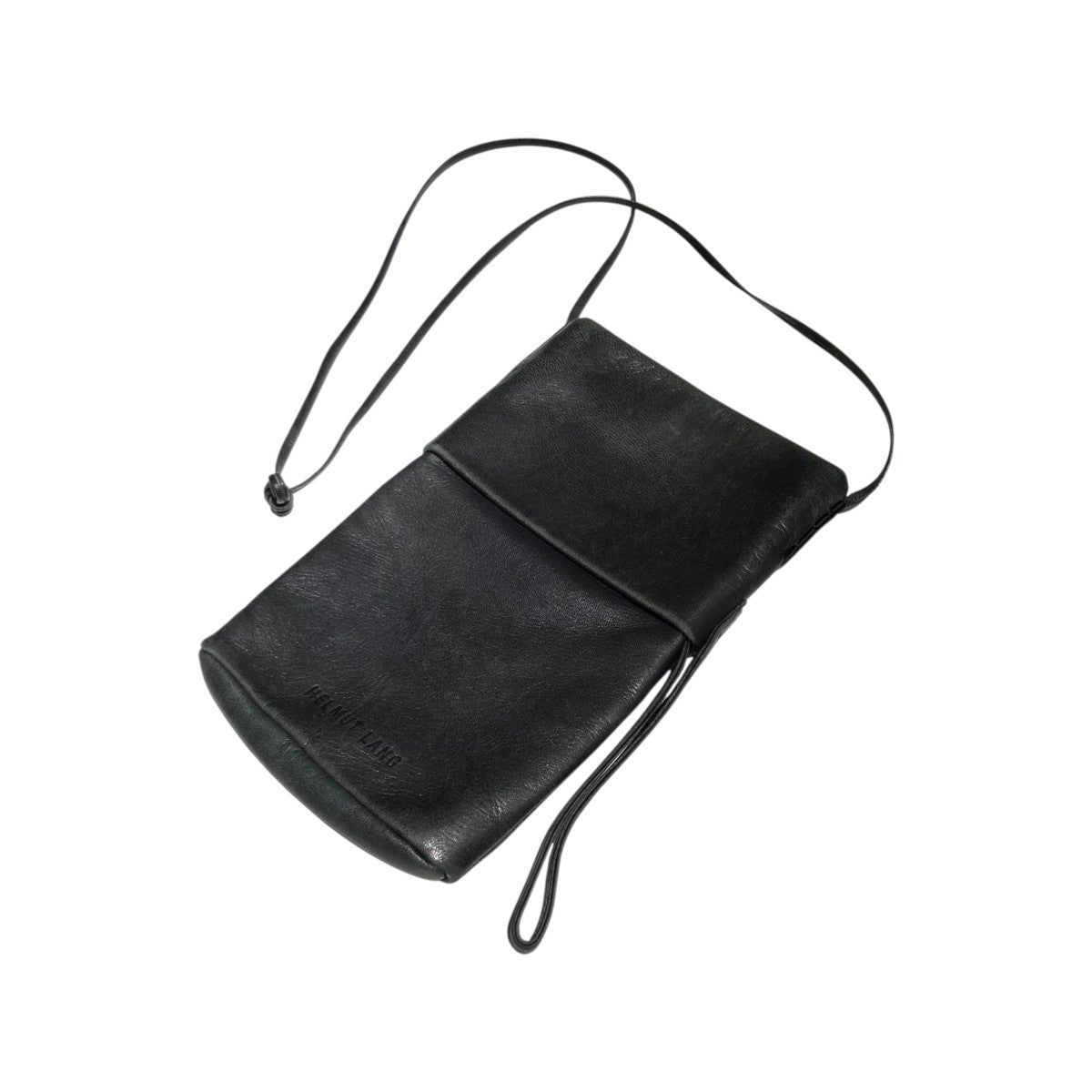 HELMUT LANG(ヘルムートラング) レザーショルダーバッグ ブラック HELMUT LANG(ヘルムートラング) レザーショルダーバッグ ブラック