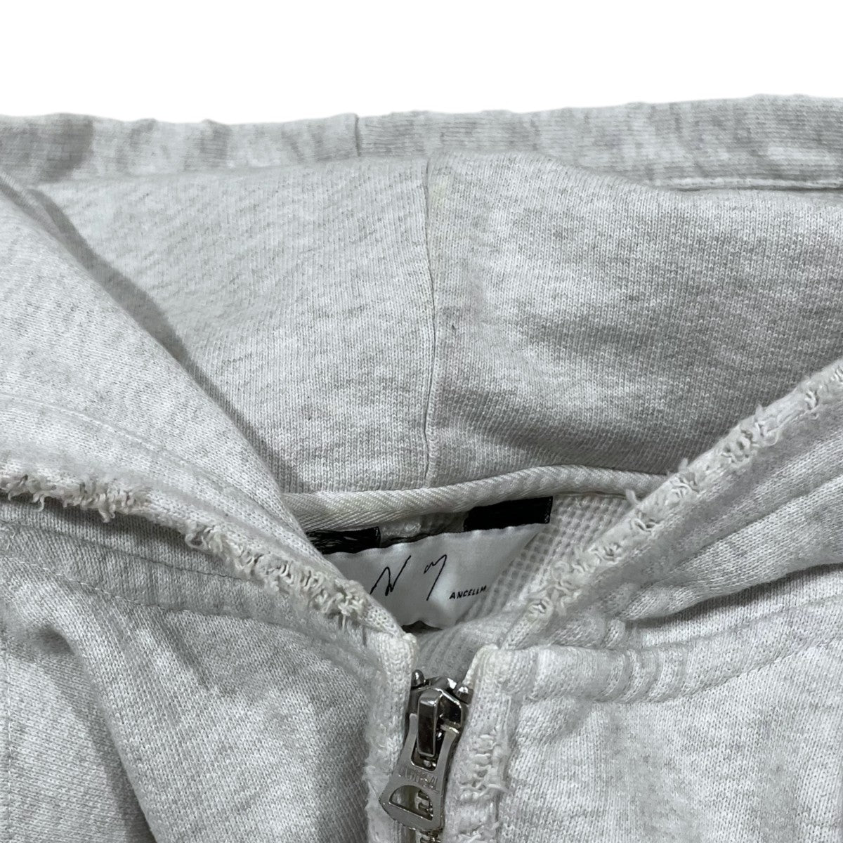 25AW 加工ジップアップパーカー ZIP UP HOODIE ジップアップフーディ ANC-CT136