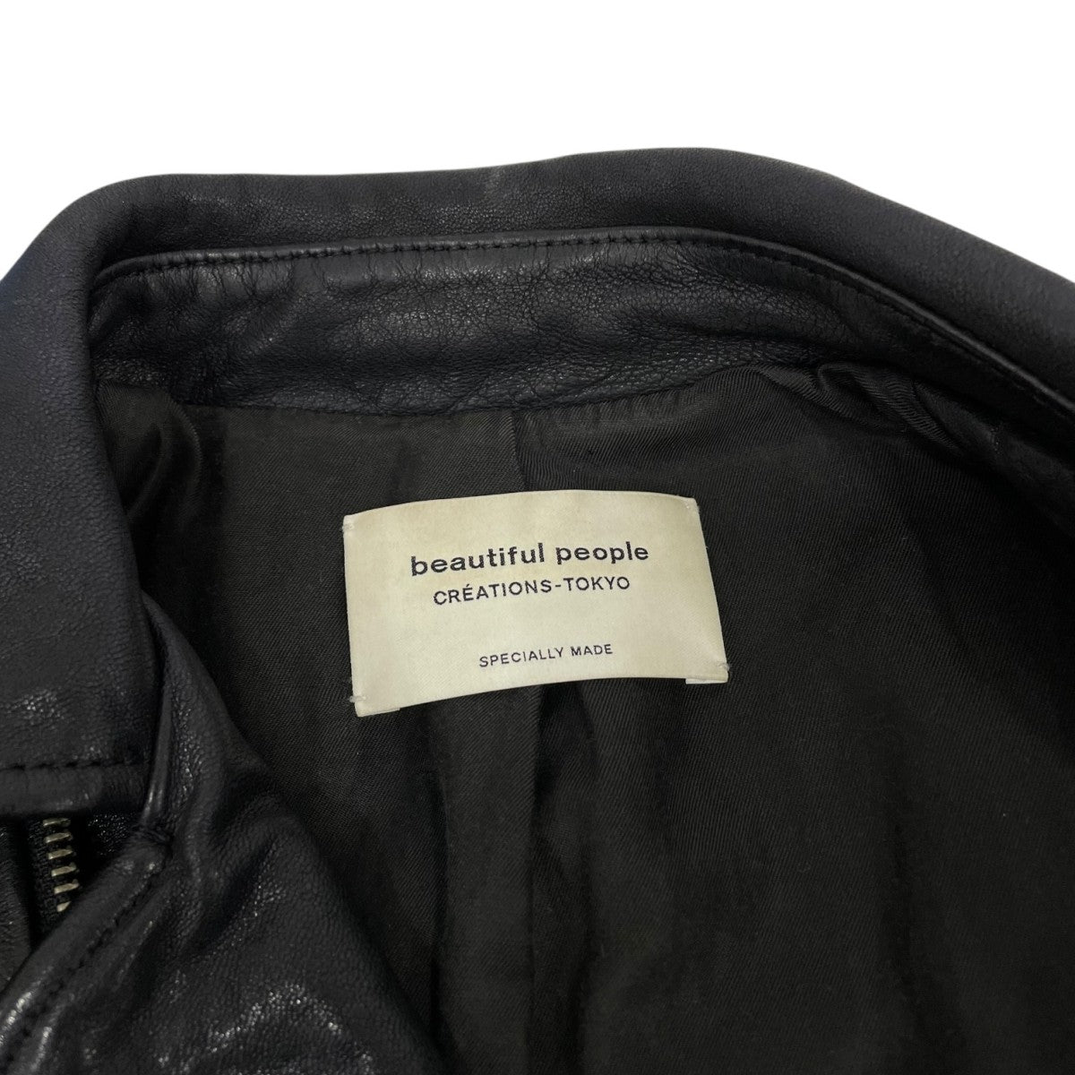 beautiful people ダブルライダースジャケット1540402401 古着・中古-6枚目のアイテム画像