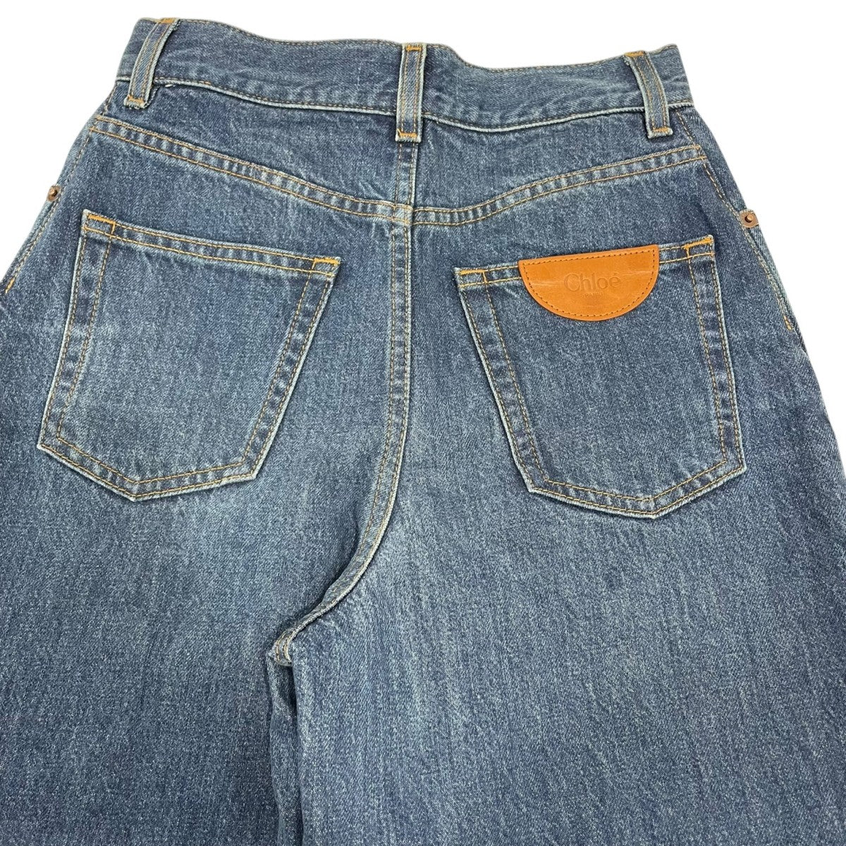 Chloe(クロエ) ワイドレッグ デニム デニムパンツ CH24ADP1215040224