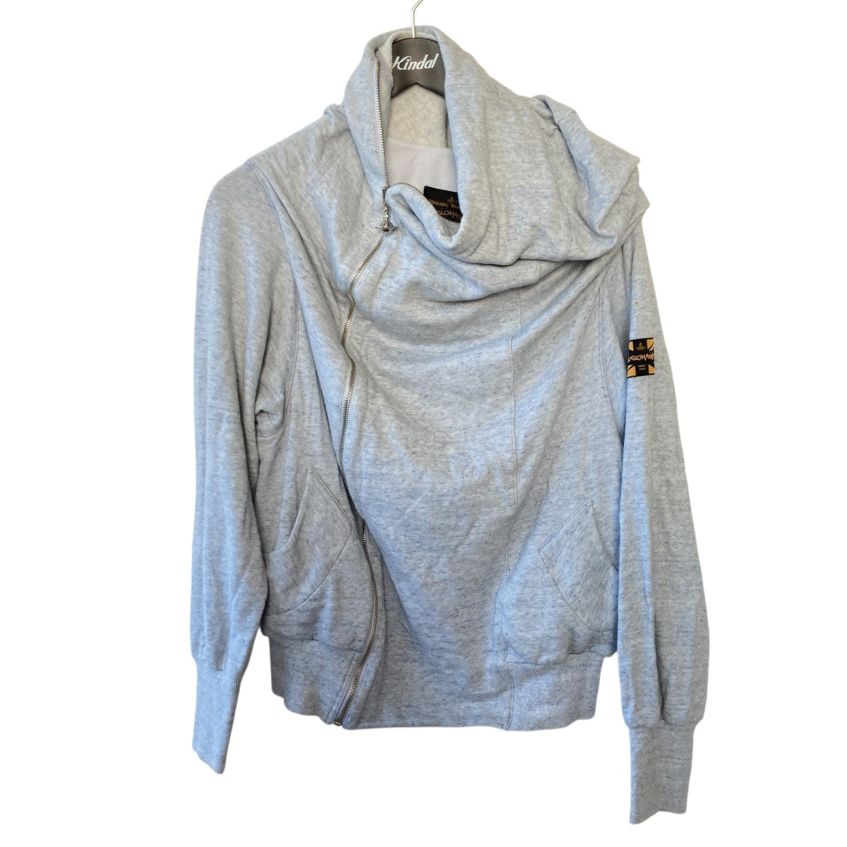 ヴィヴィアンウエストウッド アングロマニア 変形パーカー オーヴ刺繍 グレー38 ヴィヴィアンウエストウッド アングロマニア 変形パーカー オーヴ刺繍