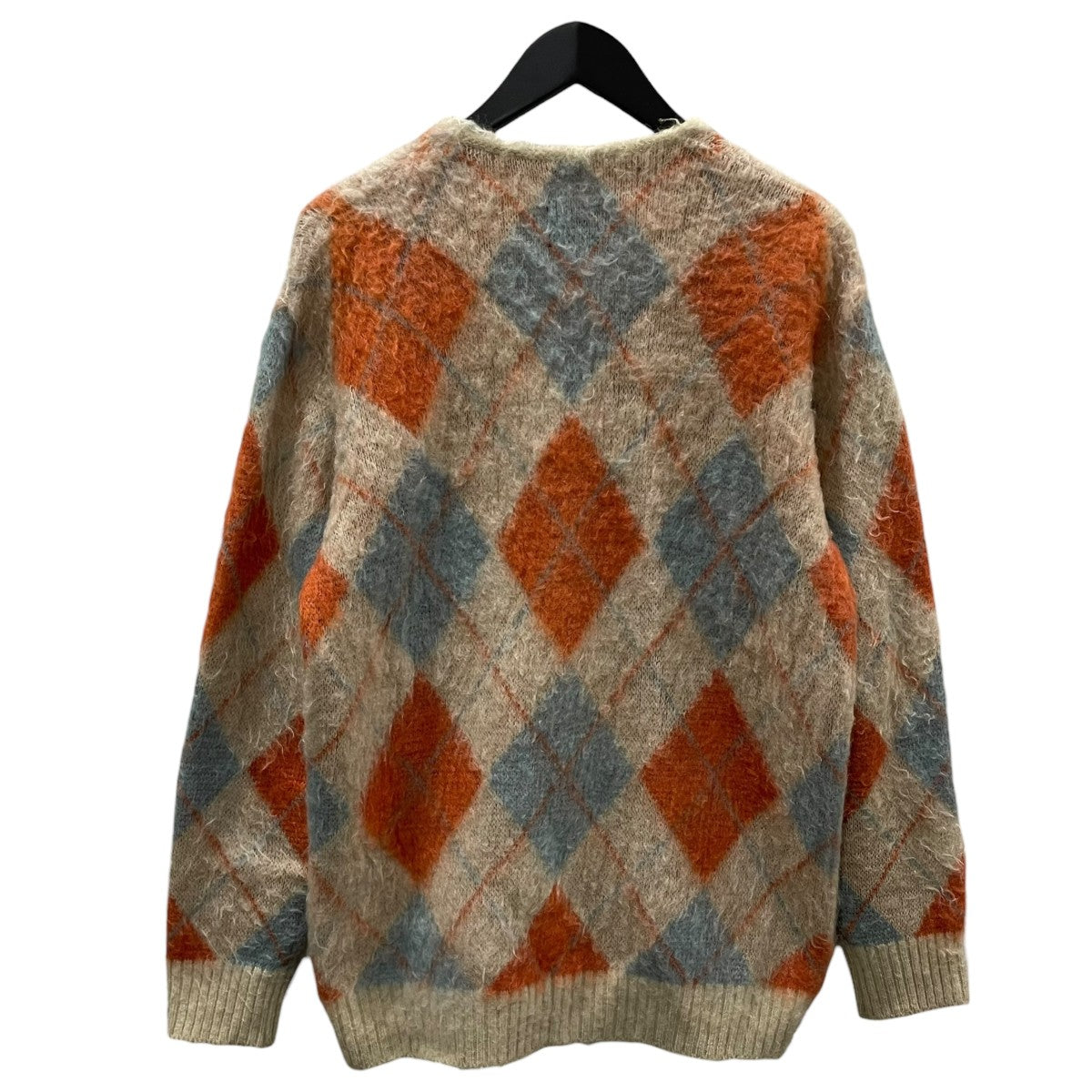 Needles×BEAMS BOY 19AW アーガイル柄モヘアカーディガン Mohair