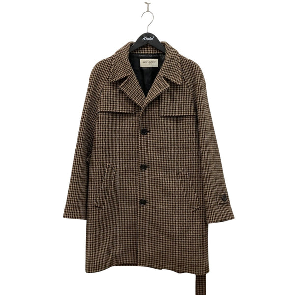 Saint Laurent Paris(サンローランパリ) 千鳥柄チェスターコート437800