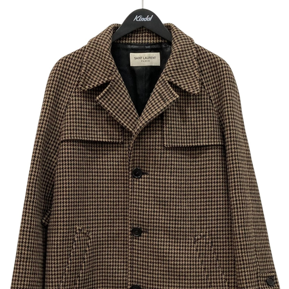 Saint Laurent Paris(サンローランパリ) 千鳥柄チェスターコート437800