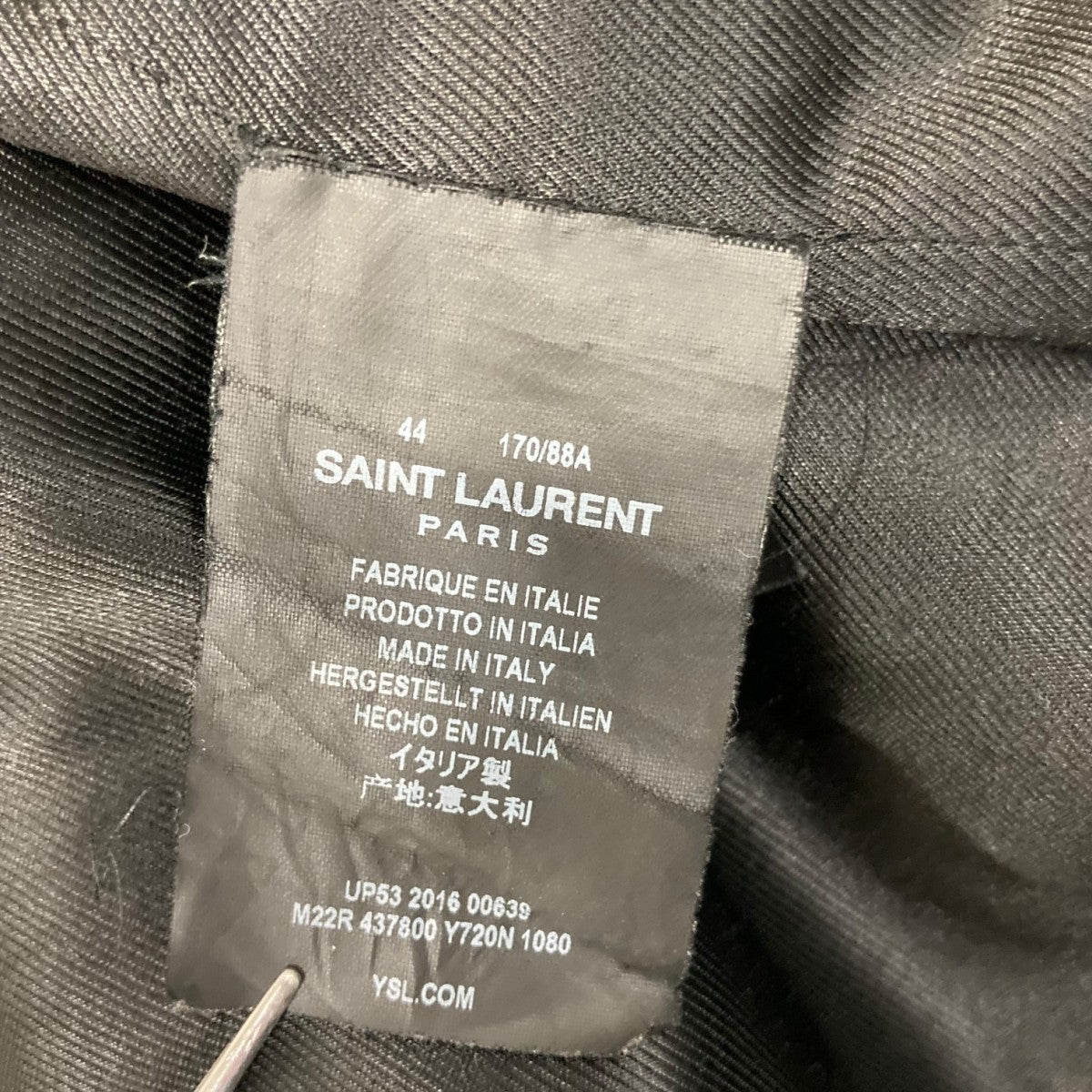 Saint Laurent Paris(サンローランパリ) 千鳥柄チェスターコート437800