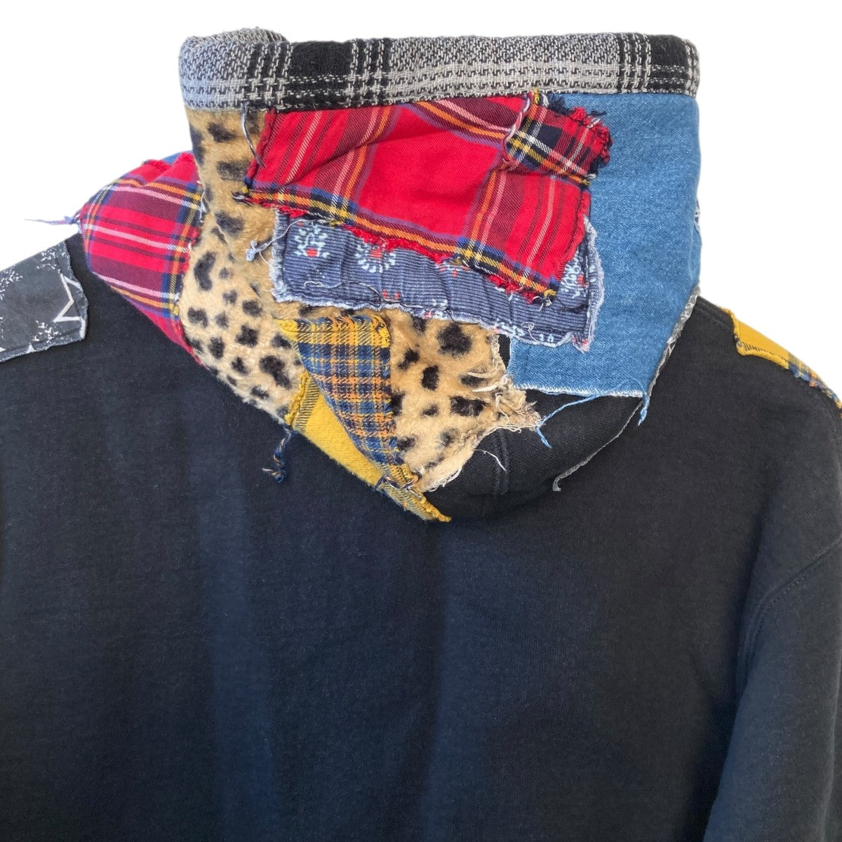 21AWPATCHWORK ZIP UP HOODEDパッチワーク ジップパーカー