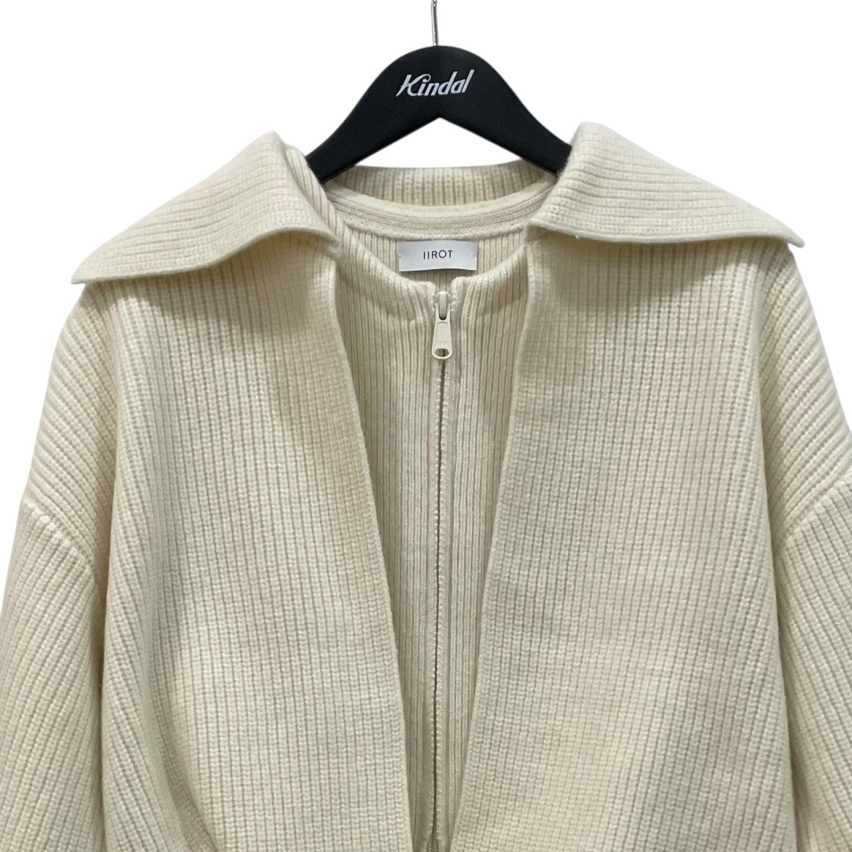 IIROT(イロット) Tasmania Lam Zip Jacketニットジャケット032-025