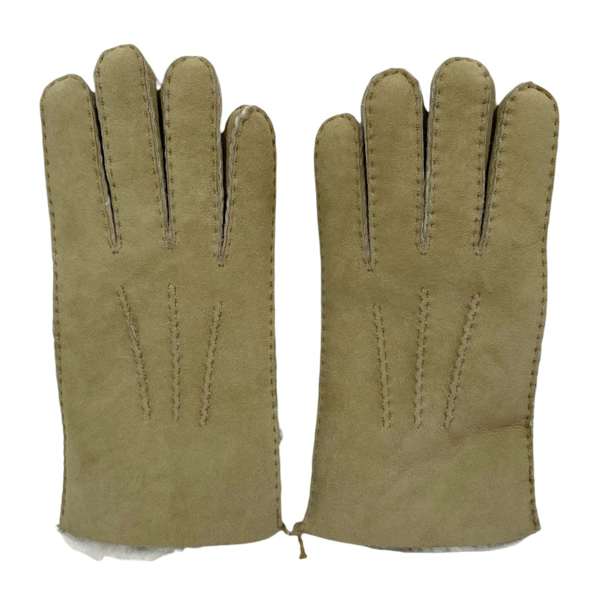 BALMAIN 14AW ムートン グローブ 手袋 レザー カーキ BEAUTY＆YOUTH(ビューティアンドユース) 24AW レザー手袋 Mouton