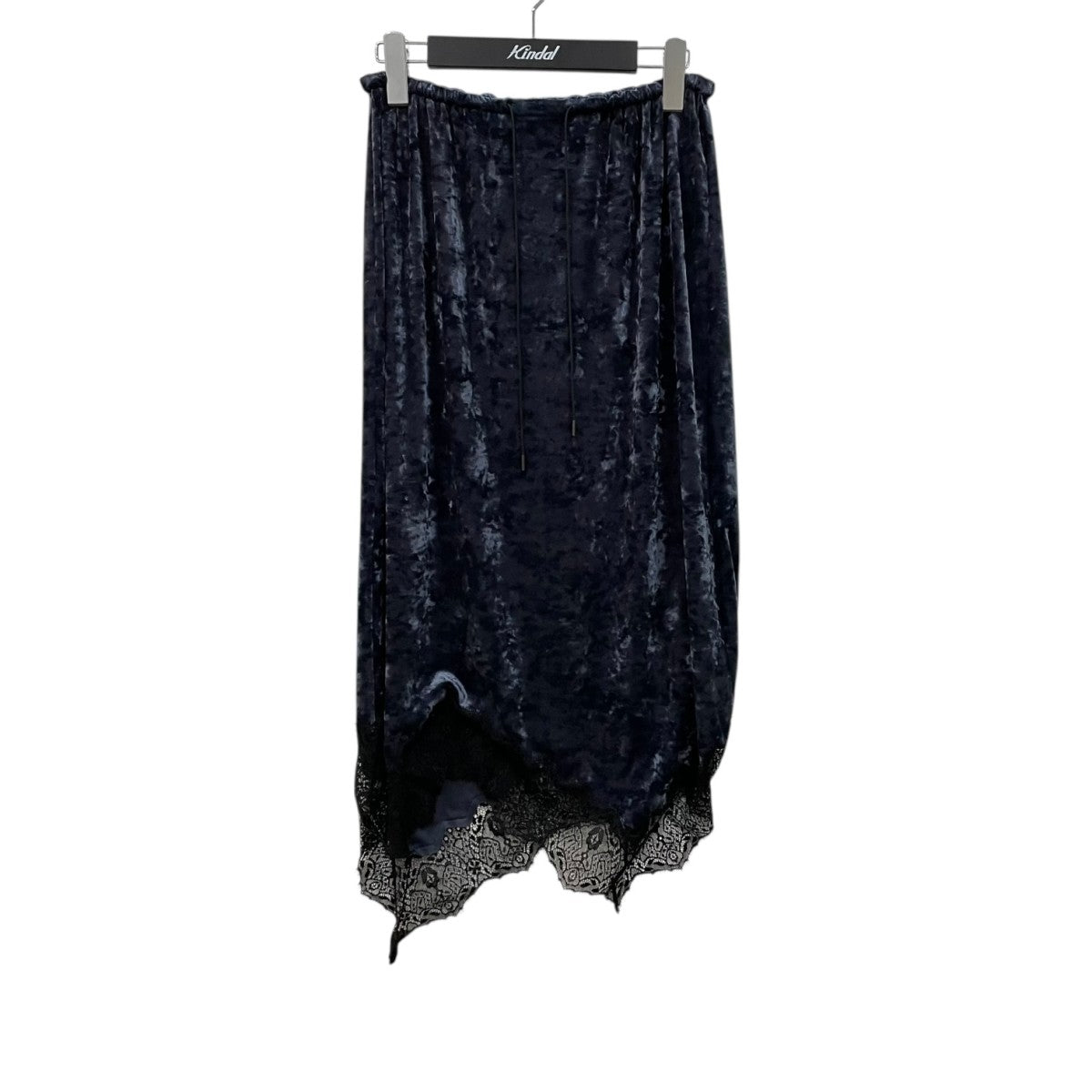 25AWベロア レース イレギュラーヘムスカート5424-2-71004