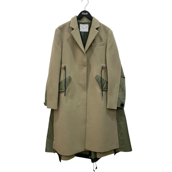 sacai(サカイ) WOOL MELTON CHESTER COAT21-05726 21-05726 ベージュ