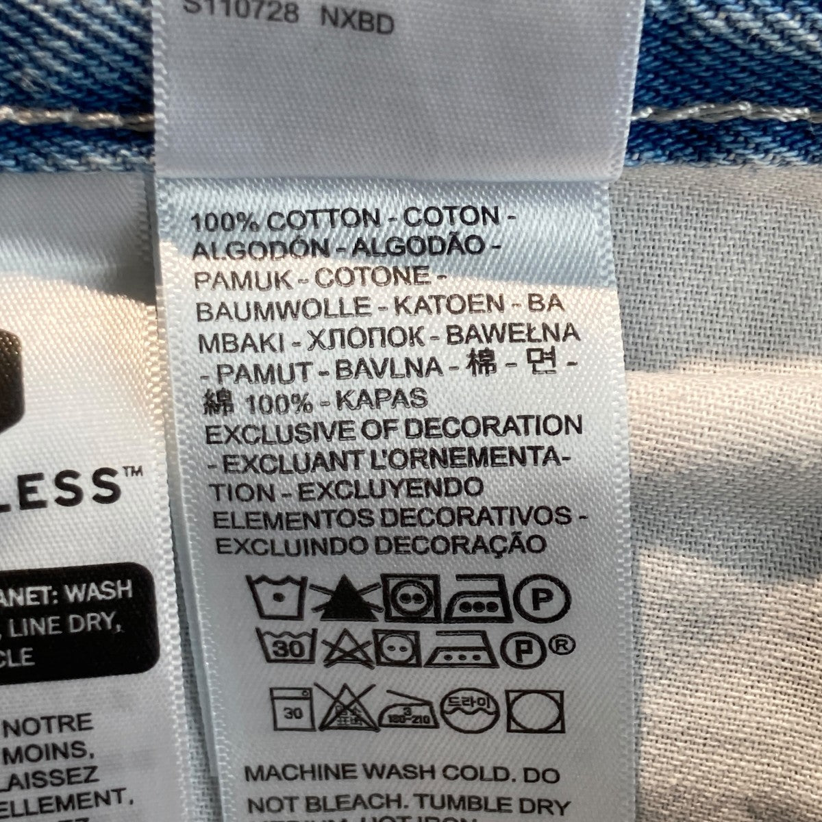 LEVI’S ルーズフィット ライトインディゴデニムパンツPC9-A3421-0002 古着・中古-6枚目のアイテム画像