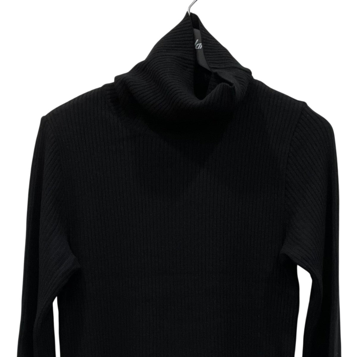 Dolce & Gabbana ブラックタートルネックセーターS〜M ブラックのウィメンズ タートルネックセーター リブ カシミアシルク DG