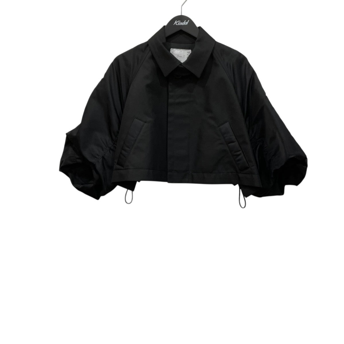 sacai×CarHartt キャンバスシベリアンコート 23-06740 ブラック サイズ