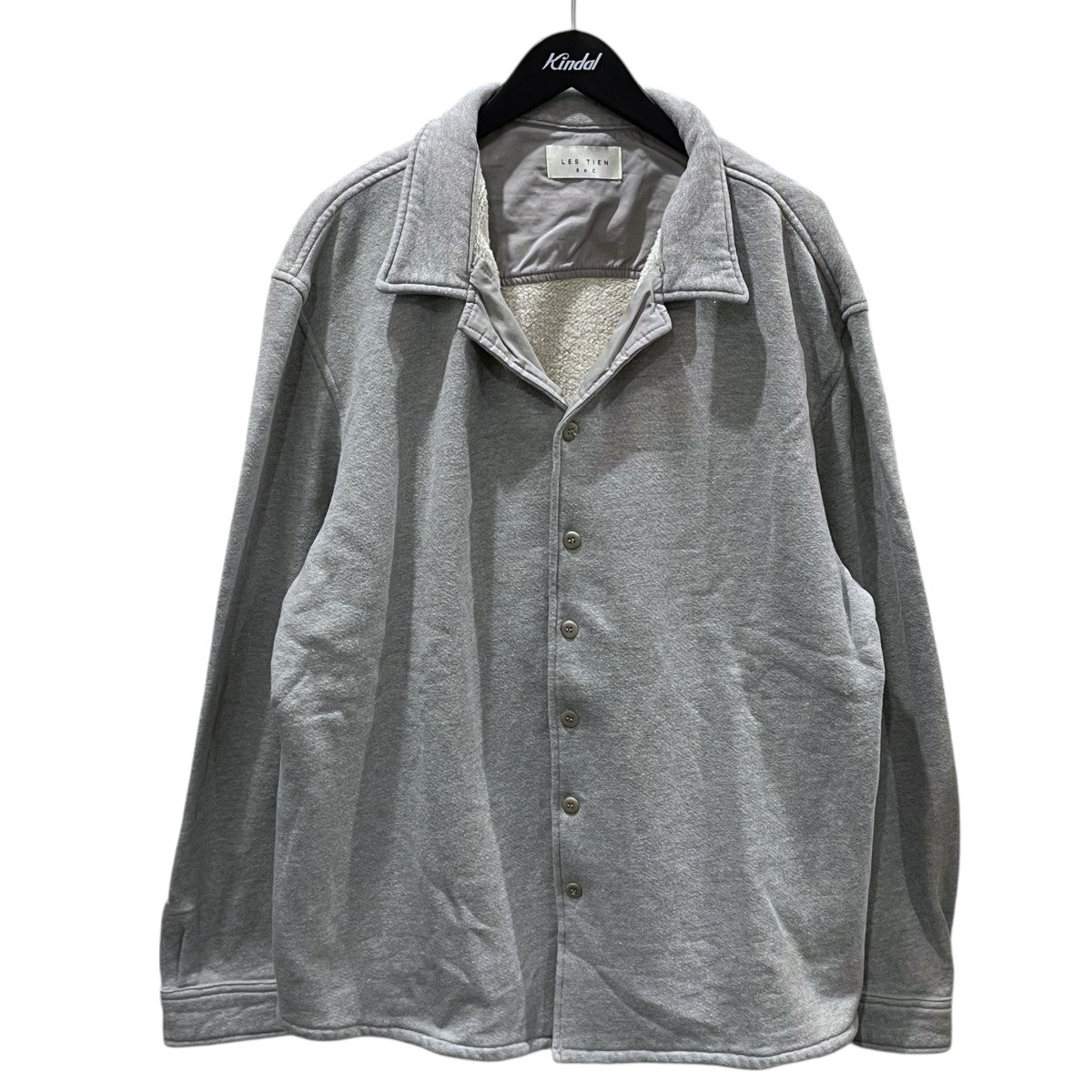 24AW スウェットジャケット Sweat Button Shirt スウェットボタンシャツ