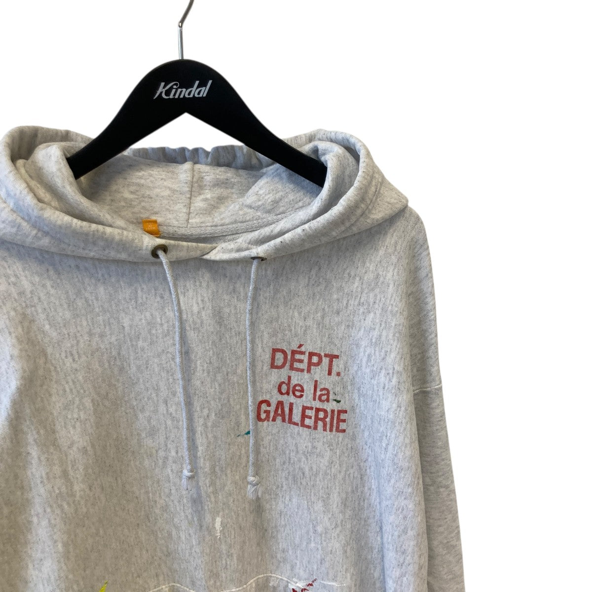 GALLERY DEPT(ギャラリー デプト) ペンキ加工パーカー グレー サイズ