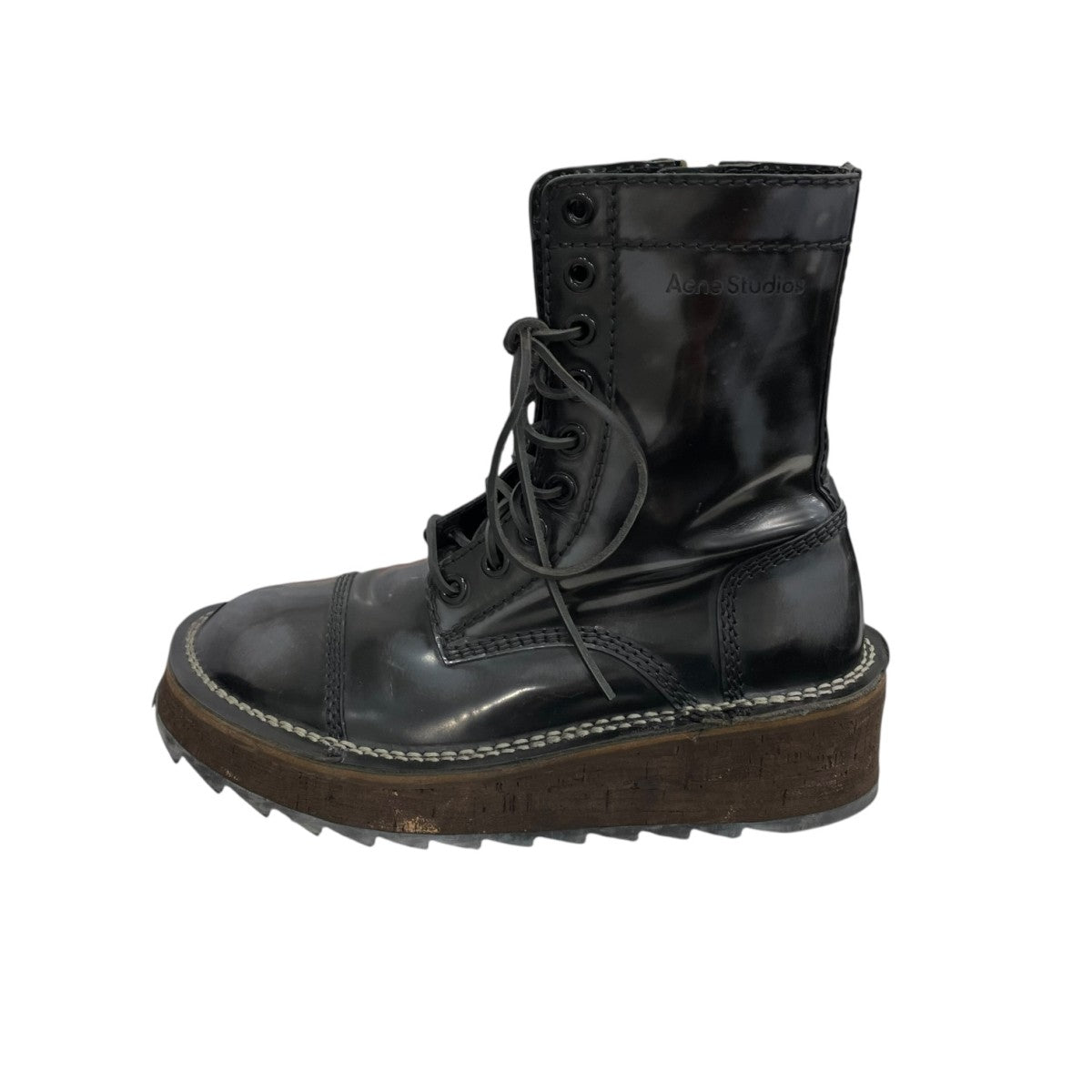 ACNE STUDIOS Track Sole ショートブーツ 古着・中古-2枚目のアイテム画像