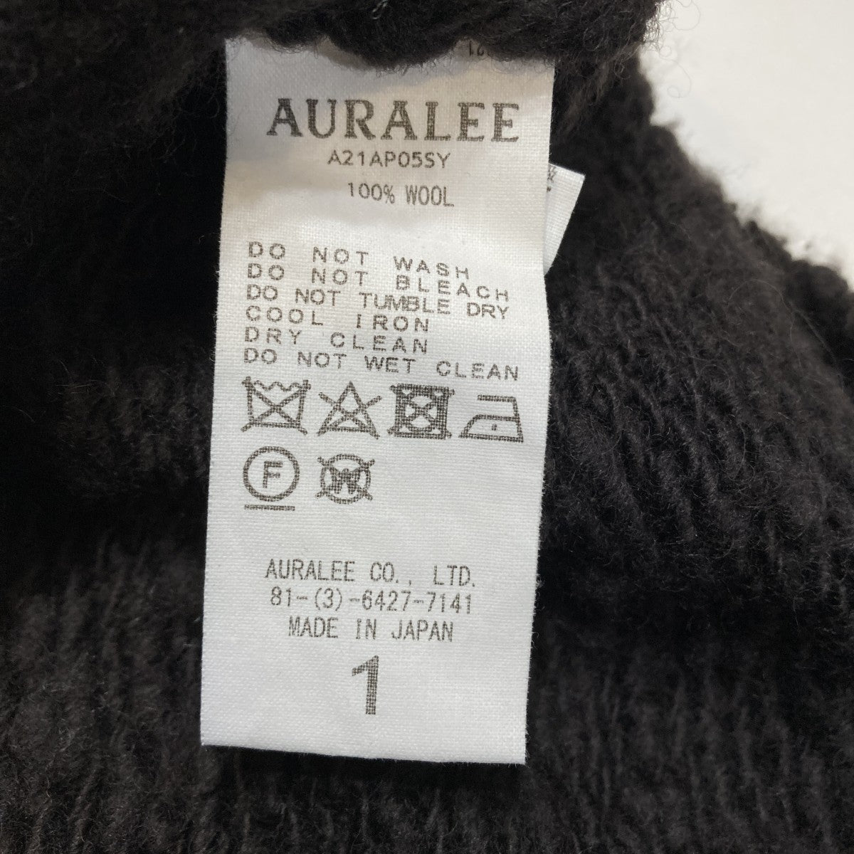 WOOL SLUB KNIT P OニットA21AP05SY