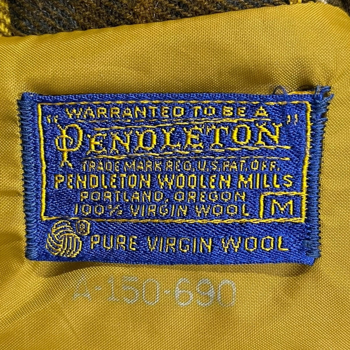 PENDLETON(ペンドルトン) チェック柄オープンカラーウールジャケット