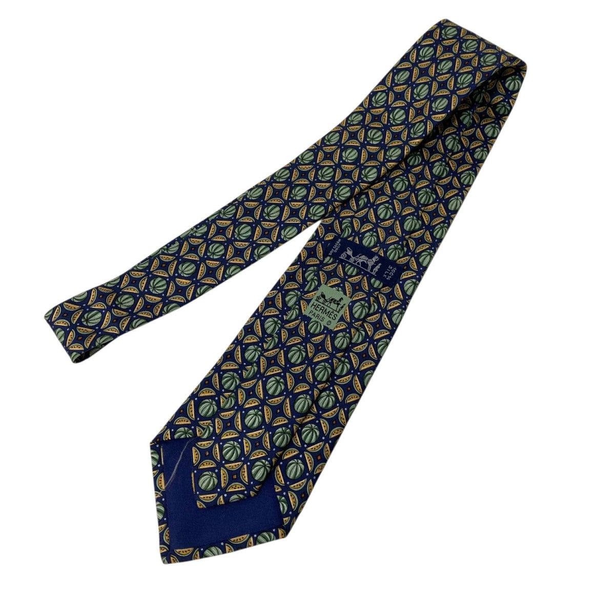 HERMES 総柄ネクタイ 古着・中古-2枚目のアイテム画像