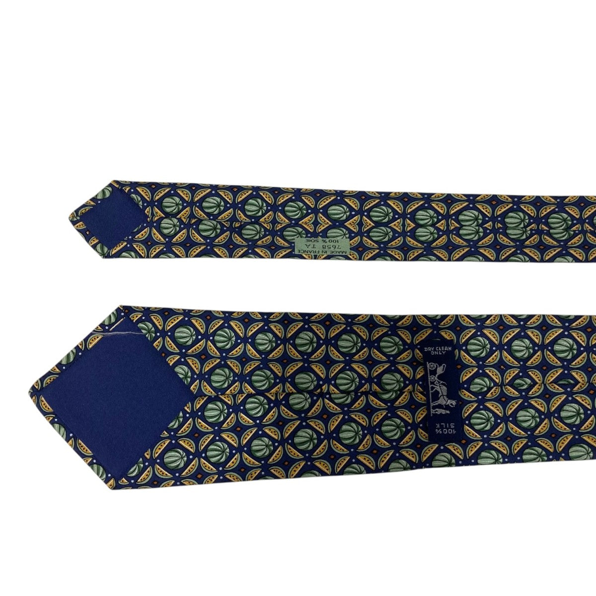 HERMES 総柄ネクタイ 古着・中古-4枚目のアイテム画像