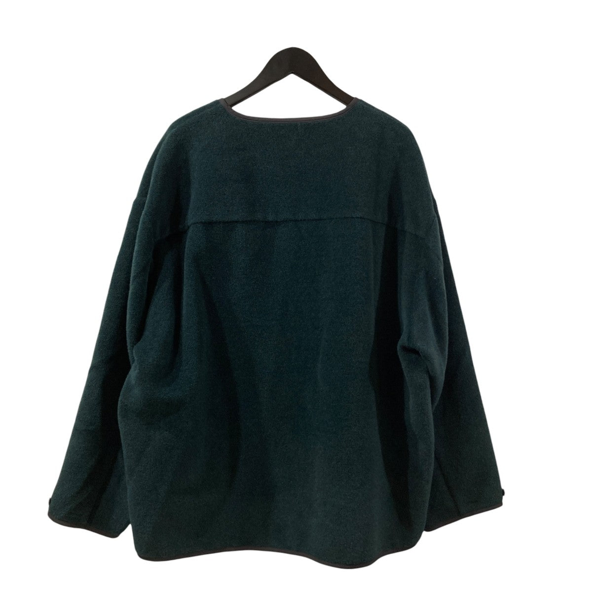 Wool Alpaca Boa Collarless Blousonウールアルパカ ボア カラーレスブルゾンGM223-30221