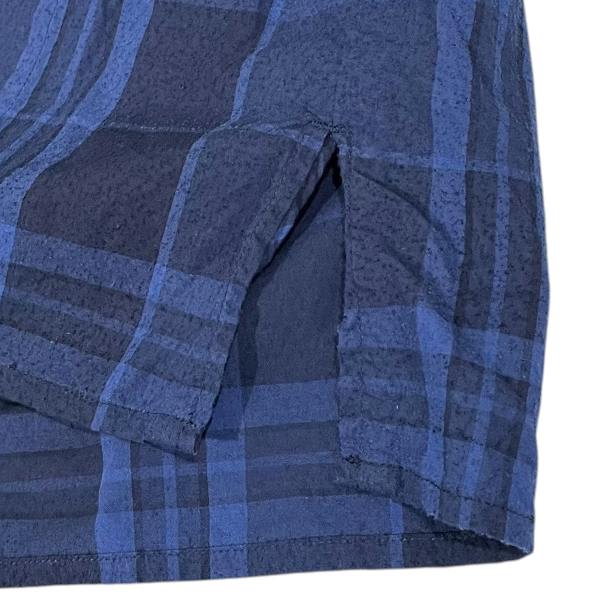25SS マドラスチェック柄ハーフジッププルオーバー五分袖シャツ MARINER PULLOVER Q／S SHIRT マリナー プルオーバー クォータースリーブシャツ NN-S4614