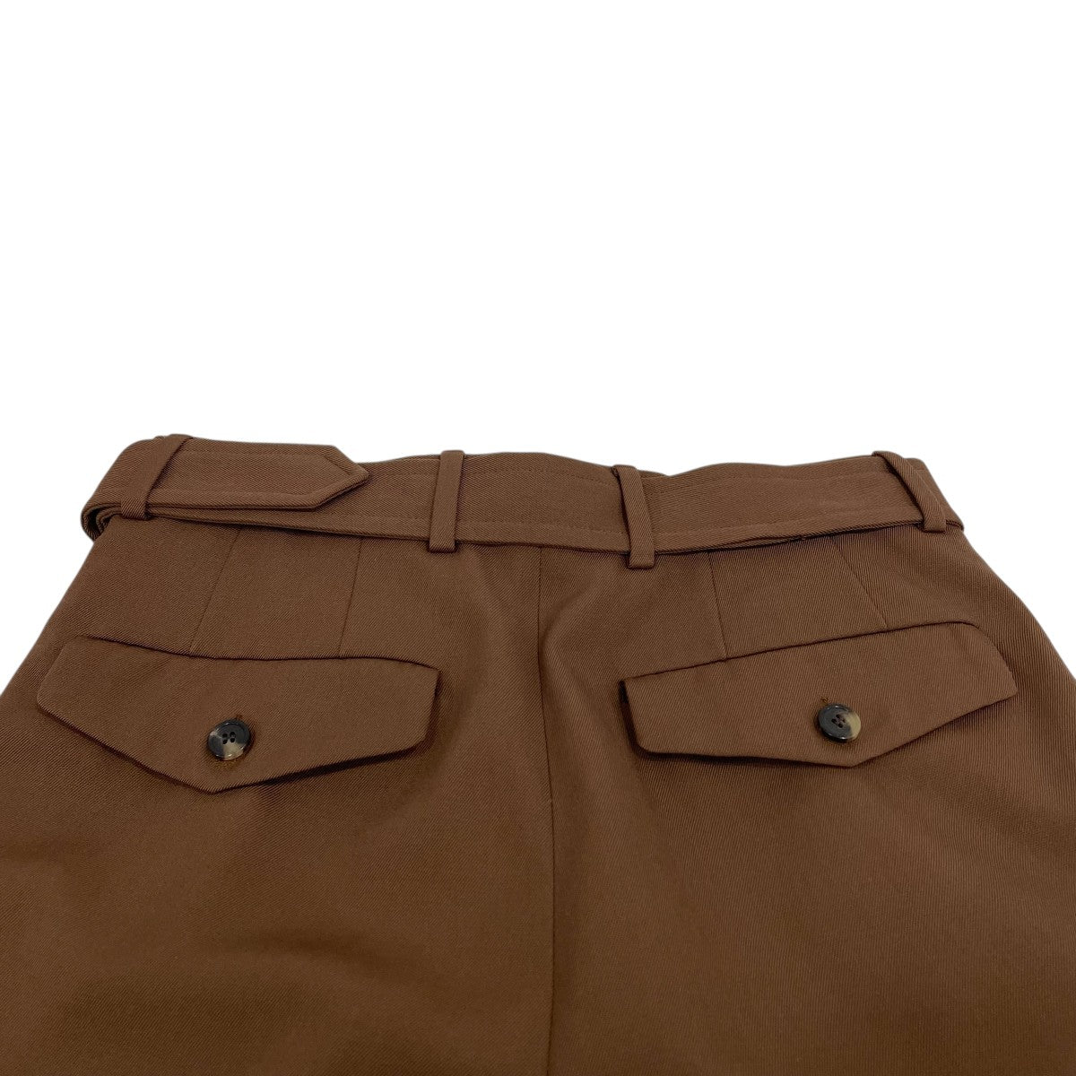 DRIES VAN NOTEN(ドリスヴァンノッテン) ベルト付スラックス ブラウン