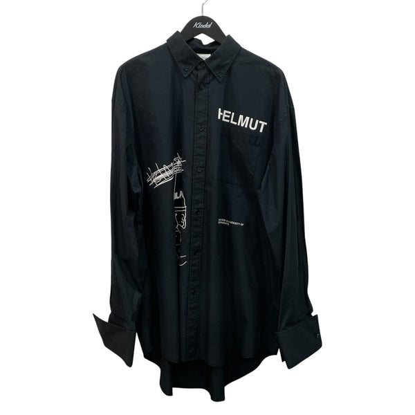 HELMUT LANG(ヘルムートラング) シャツ ブラック サイズ S/M|【公式 HELMUT LANG(ヘルムートラング) シャツ ブラック サイズ S/M|【公式