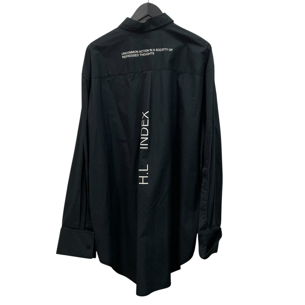 0408-437 メンズ/ヘルムートラング/Made in Italy Helmut Lang(ヘルムートラング) / 3つ折り財布/レザー/BLK/無地/メンズ