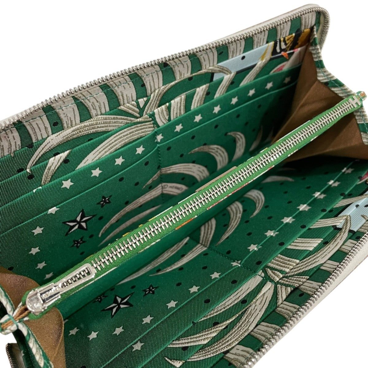 HERMES アザップロング シルクインY刻印 長財布 古着・中古-4枚目のアイテム画像