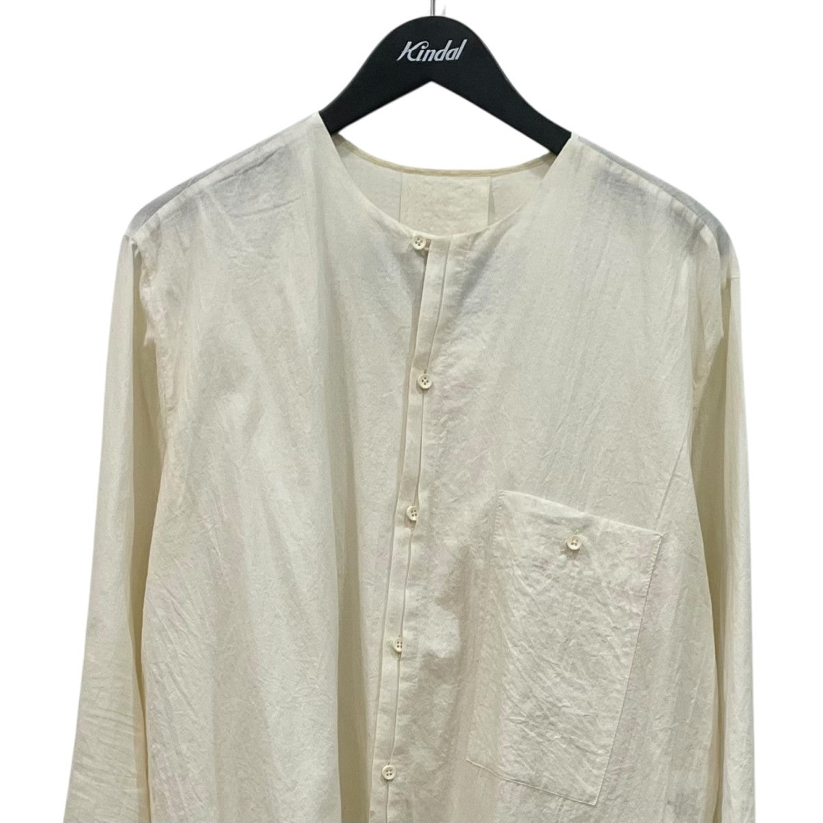 UMA WANG TREE TOP CH COTTOノーカラーシャツUM1526 古着・中古-3枚目のアイテム画像