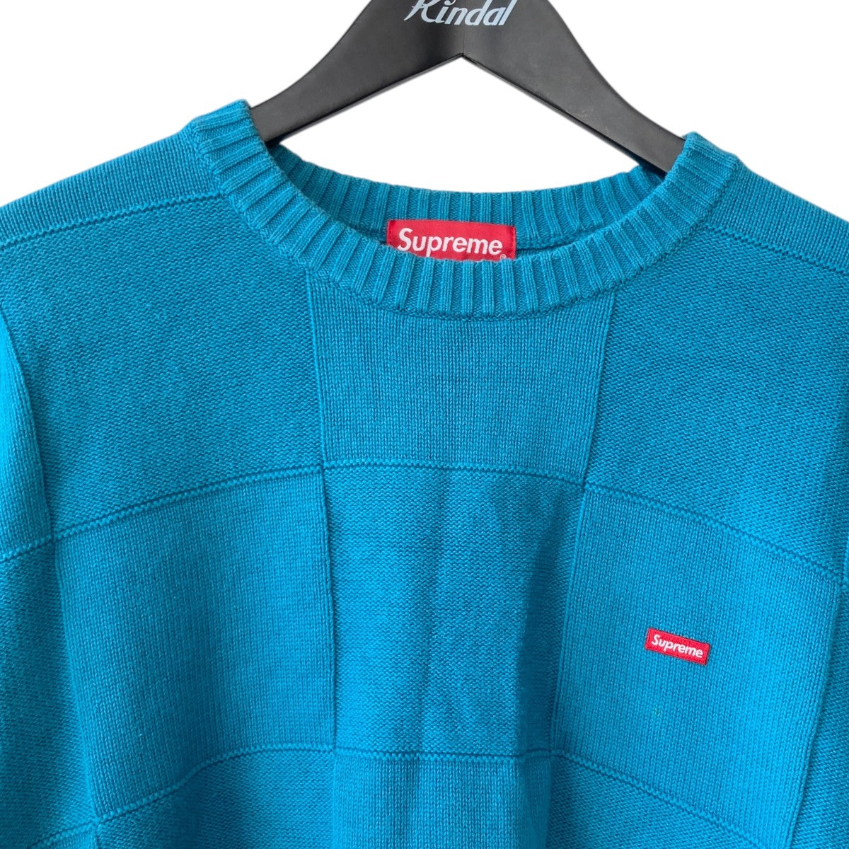 Tonal Checkerboard Small Box Sweaterニットセーター