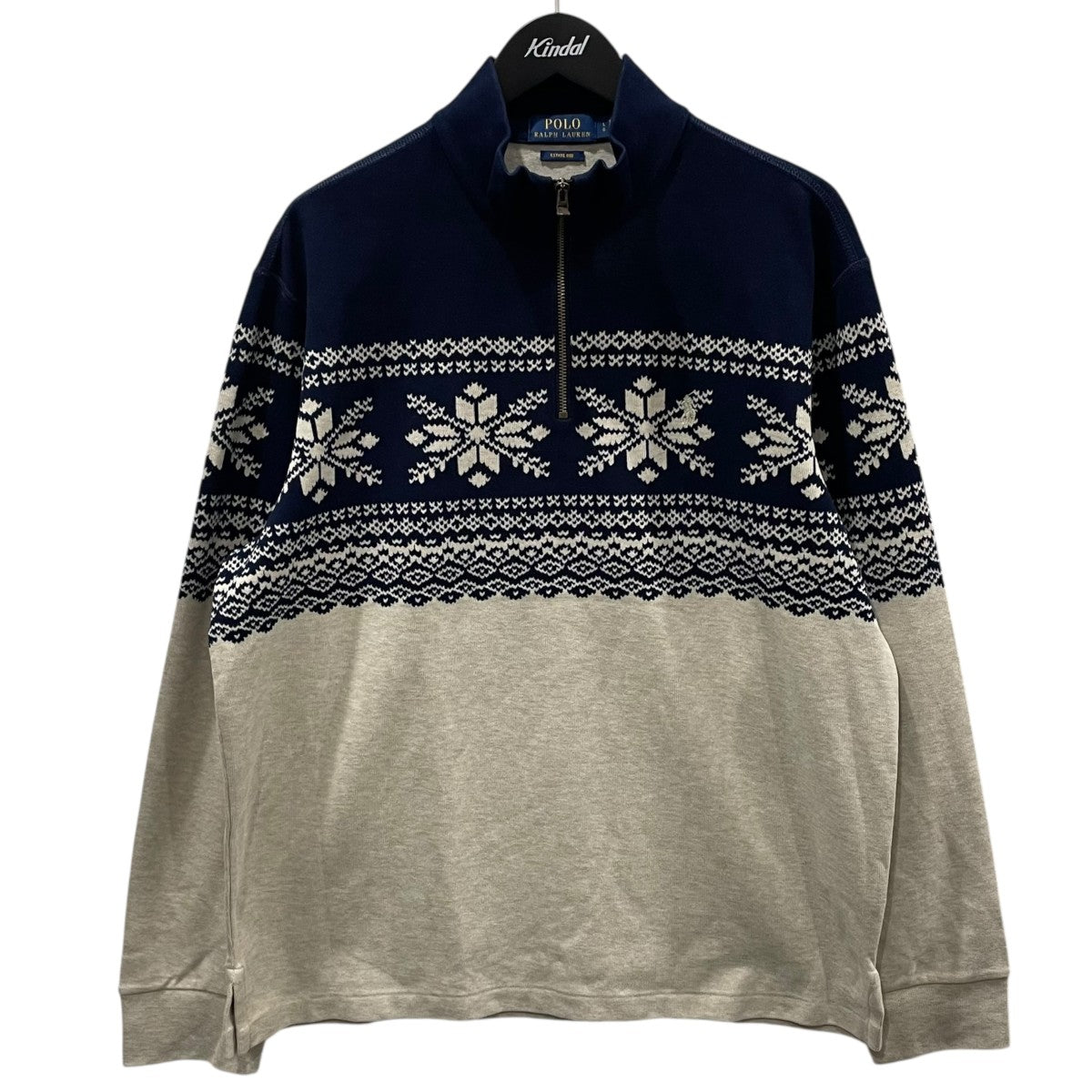 POLO RALPH LAUREN ハーフジップコットンニットセーター MNPOKNI16824919 古着・中古-1枚目のアイテム画像