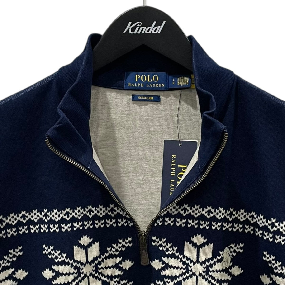 POLO RALPH LAUREN ハーフジップコットンニットセーター MNPOKNI16824919 古着・中古-3枚目のアイテム画像
