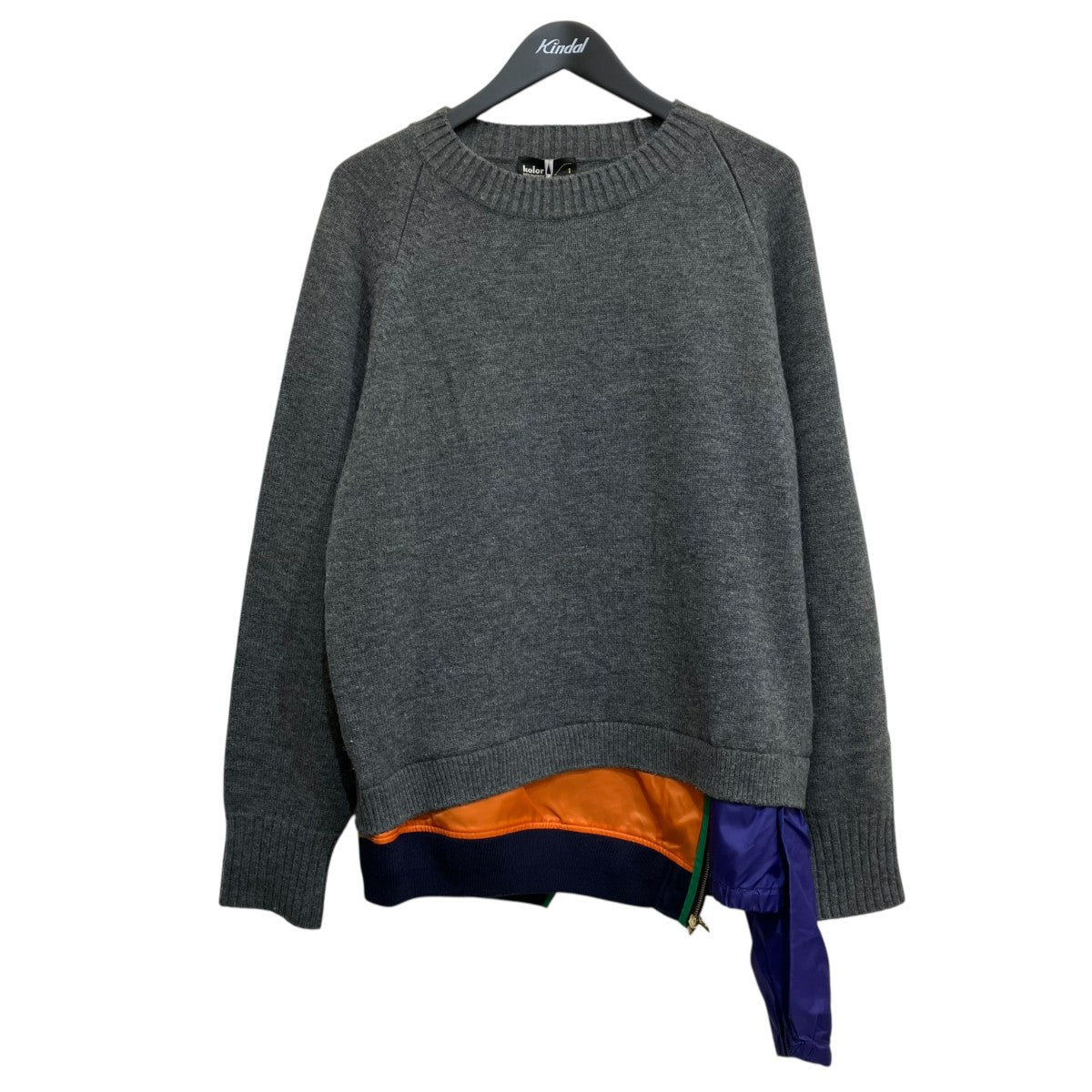 WOOL LAYERING KNITクルーネックニット21WCM-N04304