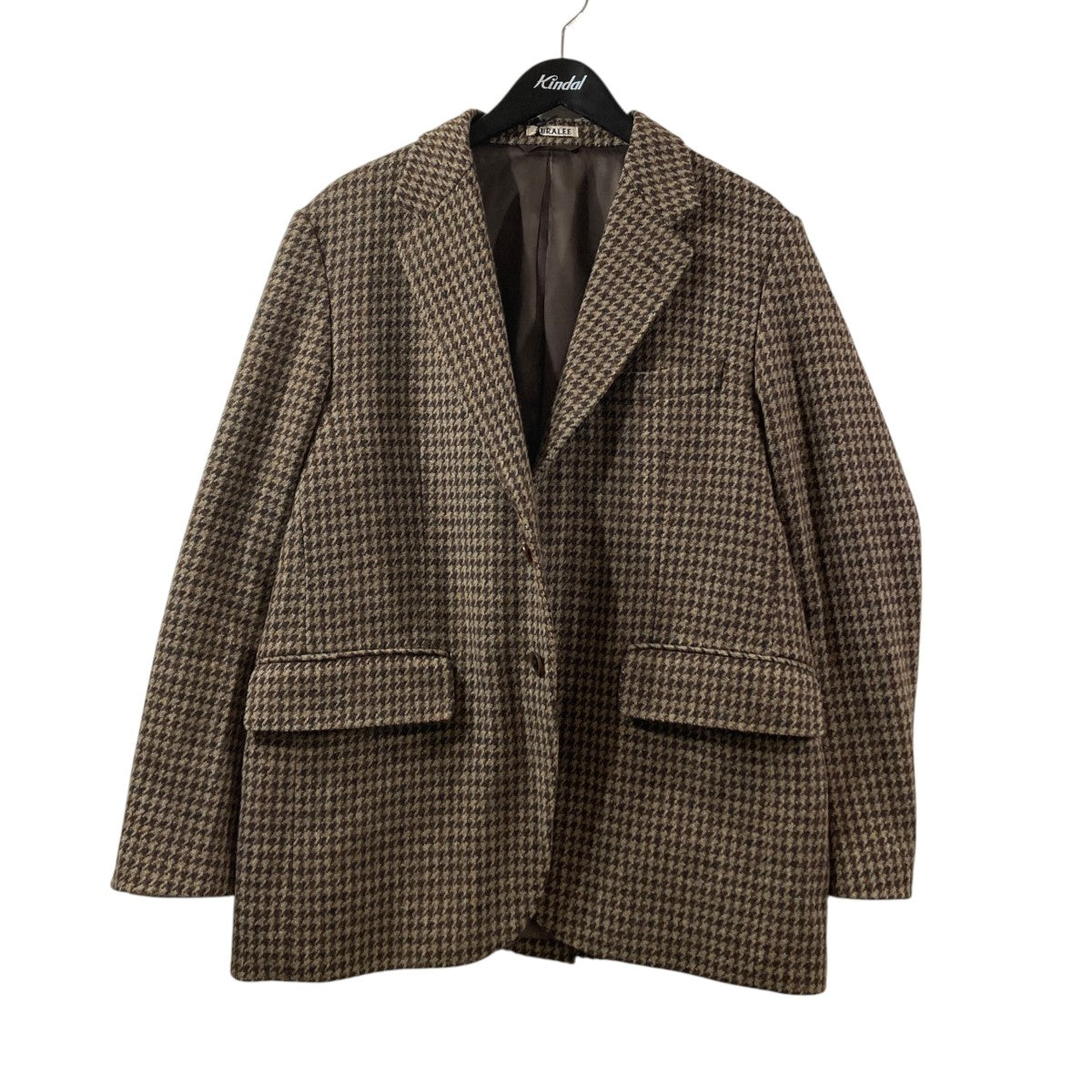 BRITISH WOOL TWEED OVER JACKET千鳥格子テーラードジャケットA23AJ01BT