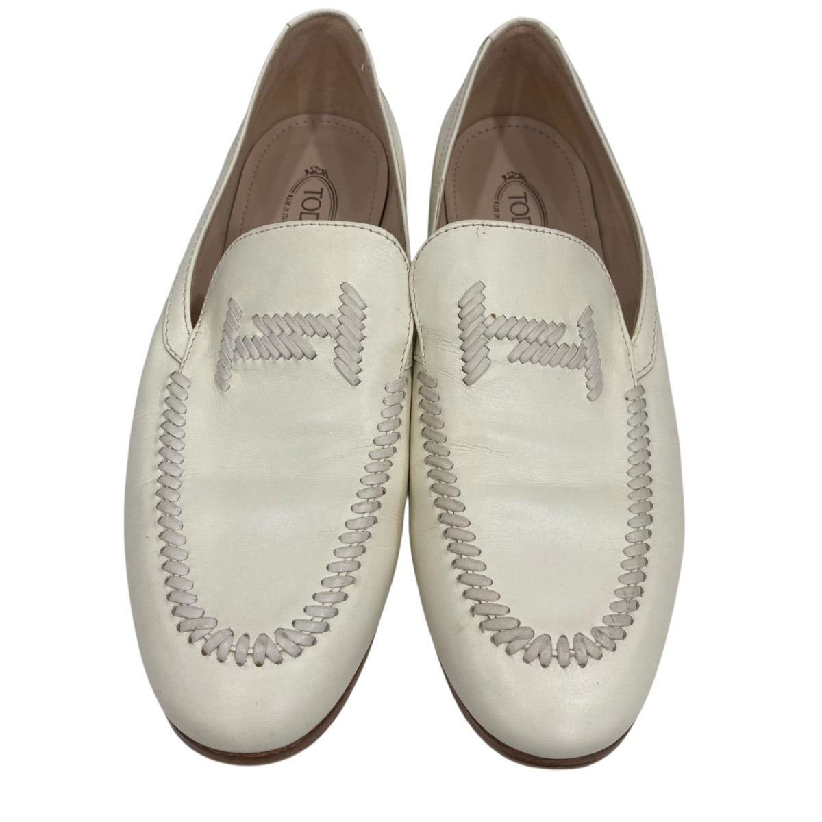TOD'S(トッズ) ローファー ホワイト サイズ 38 1/2｜【公式】カインド