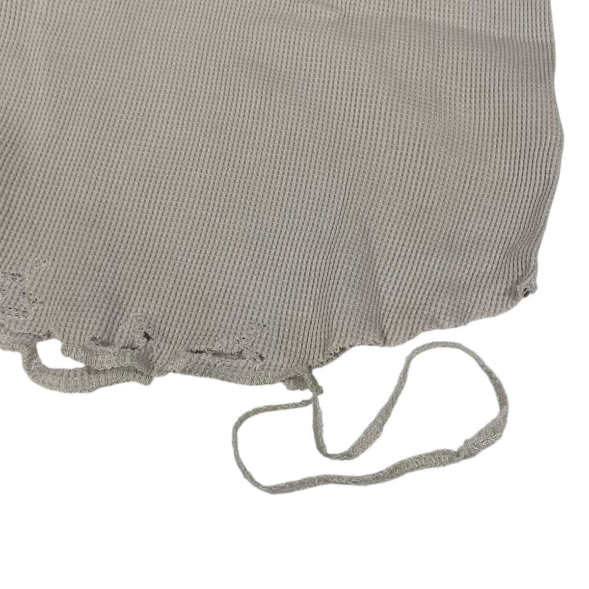 ANCELLM(アンセルム) 24SS ダメージ加工タンクトップ DAMAGE WAFFLE