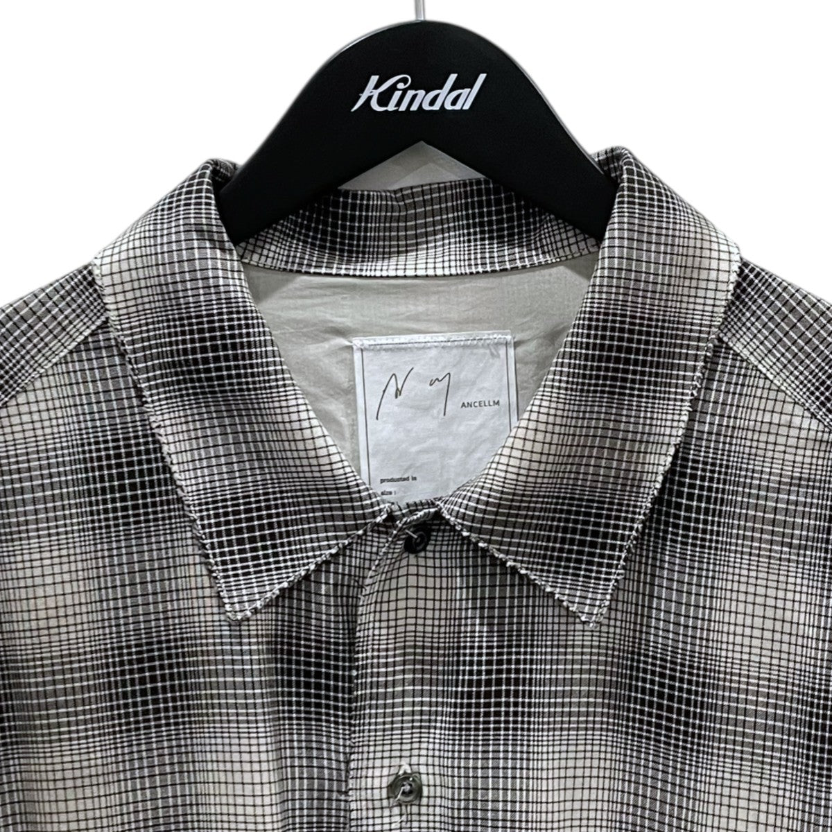 ANCELLM(アンセルム) 25SS オンブレチェック柄シャツ OMBRECHECK SHIRT