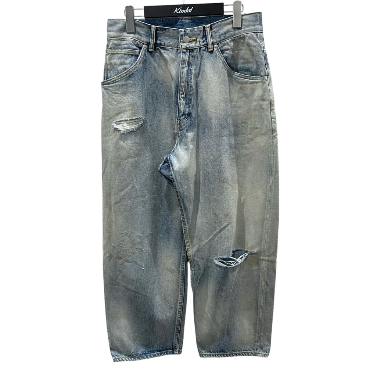 ANCELLM 加工デニムパンツ SELVEDGE TAPERED 5P DENIM PANTS セルビッジ テーパード 5ポケット デニムパンツ ANC-PT03 古着・中古-1枚目のアイテム画像
