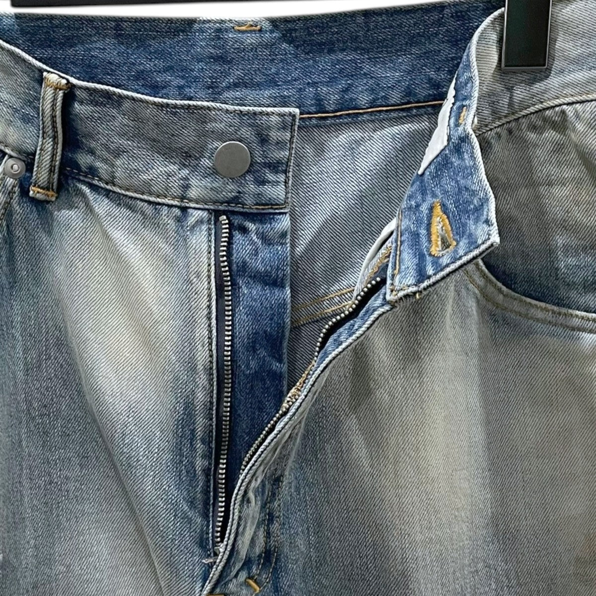 ANCELLM 加工デニムパンツ SELVEDGE TAPERED 5P DENIM PANTS セルビッジ テーパード 5ポケット デニムパンツ ANC-PT03 古着・中古-3枚目のアイテム画像