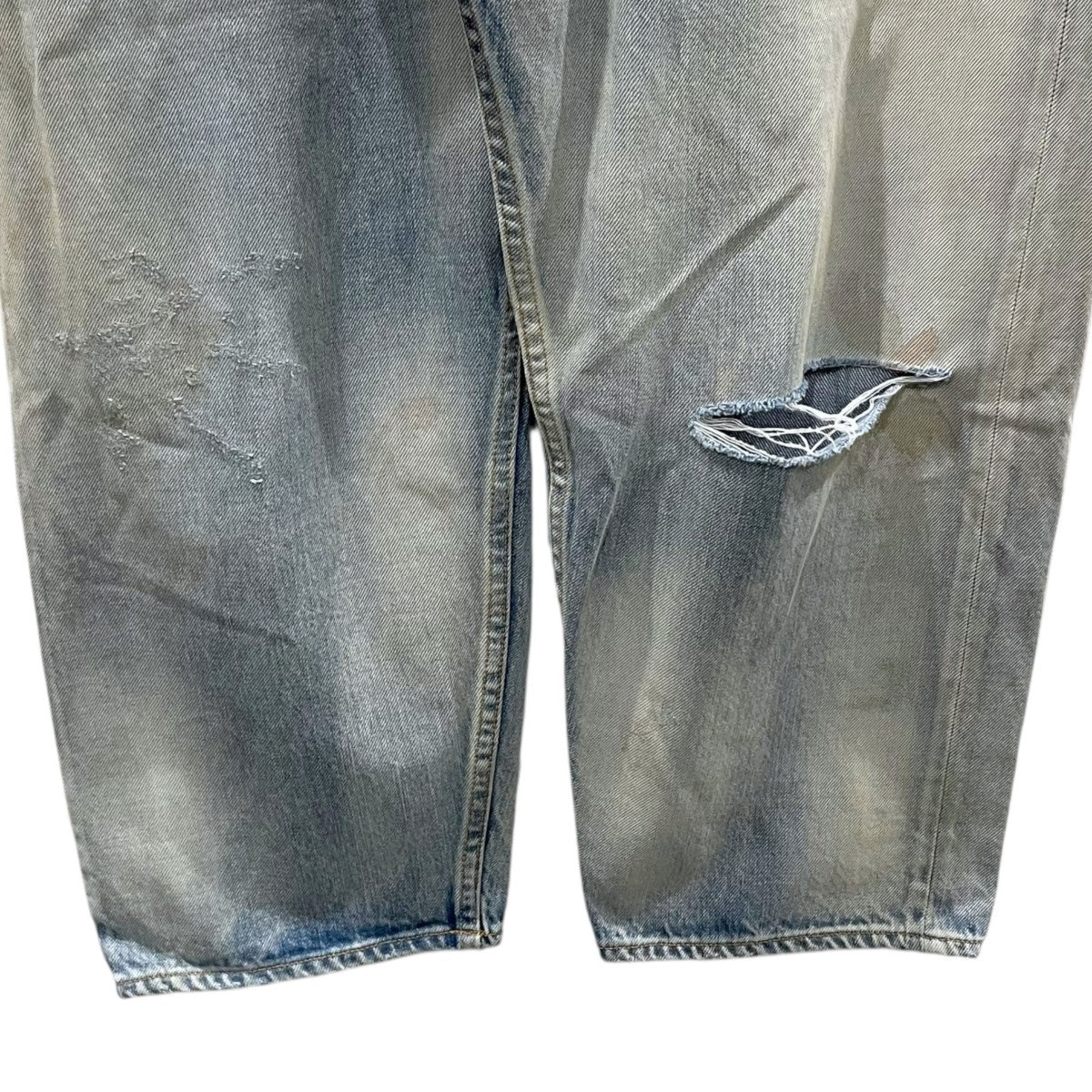 ANCELLM 加工デニムパンツ SELVEDGE TAPERED 5P DENIM PANTS セルビッジ テーパード 5ポケット デニムパンツ ANC-PT03 古着・中古-5枚目のアイテム画像