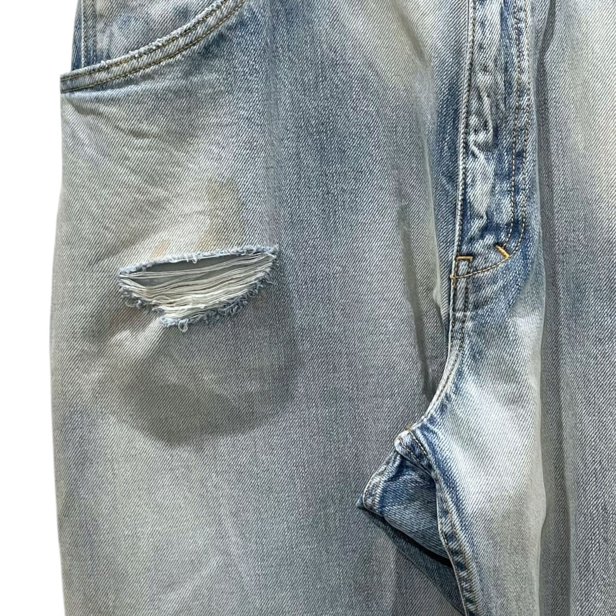 ANCELLM 加工デニムパンツ SELVEDGE TAPERED 5P DENIM PANTS セルビッジ テーパード 5ポケット デニムパンツ ANC-PT03 古着・中古-6枚目のアイテム画像