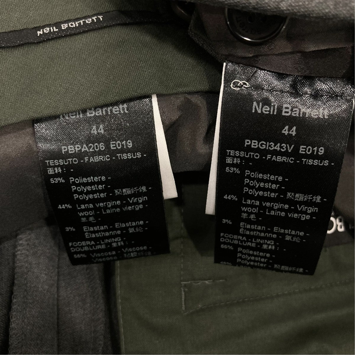 NEIL BARRETT セットアップスーツPBGI343V 古着・中古-10枚目のアイテム画像