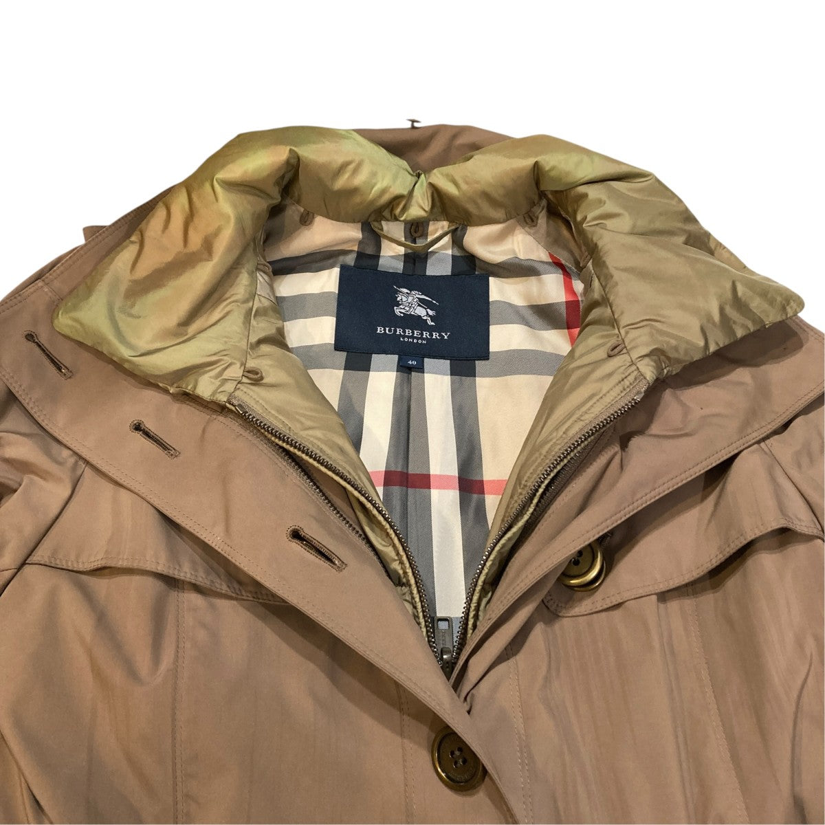 BURBERRY ライナー付トレンチコートB1A23-455 古着・中古-4枚目のアイテム画像