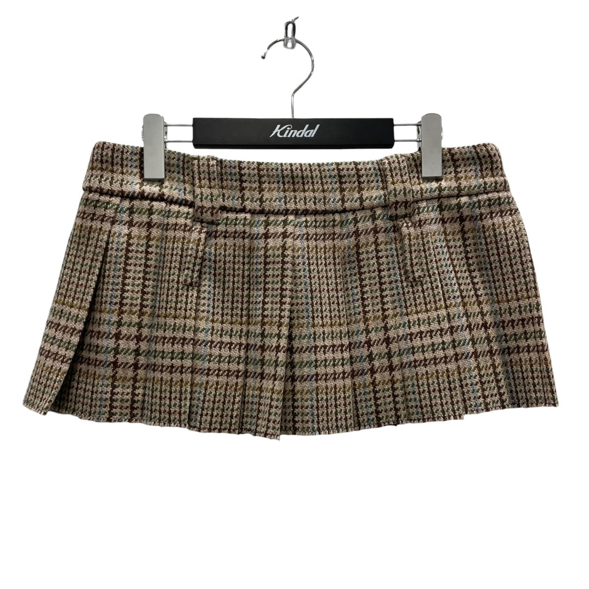 MIU MIU(ミュウミュウ) プリーツミニスカートMG1854 MG1854 ベージュ