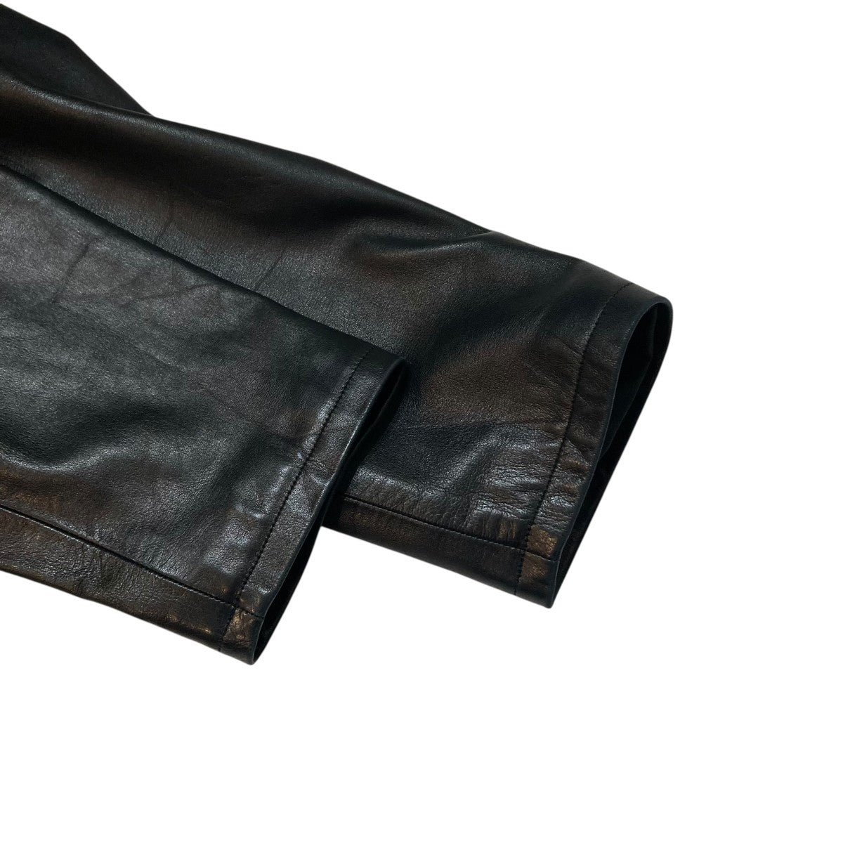 agnes b(アニエスベー) SPECIALレザージャケット ブラック サイズ 40